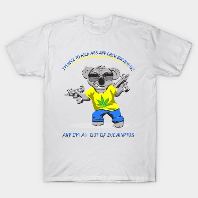 Ass Kicking Koala T-Shirt by CaffeineBlitz